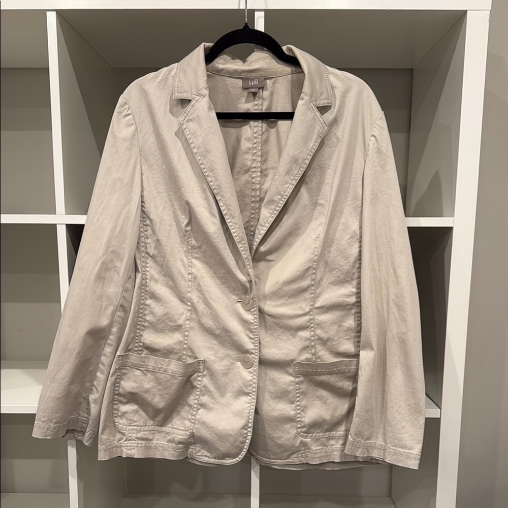 J. Jill cotton blend blazer/field coat, size M